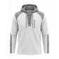 Herr ledig stickad färgblockad hoodie
