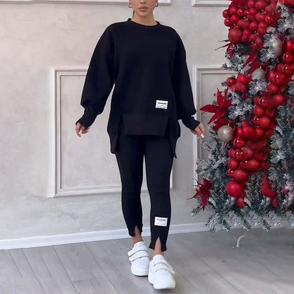 Set med avslappnad tröja och leggings för damer