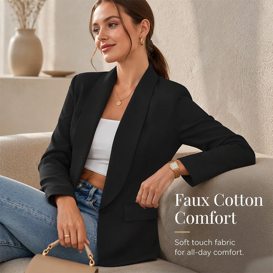 Stor rea – 50 % rabatt💖Casual blazer för dam med öppen framsida