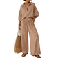 🔥 50% RABATT! ✨Women's Casual Striped Two-Piece Set – Elegant komfort som passar hela dagen 🌿