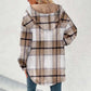 🔥Vinterrea – 50 % rabatt🔥⏰Klassisk, mysig rutig damjacka med huva🧥