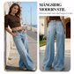👖Nyhet – Het rea – 50 % rabatt🔥🥳Över 50 000 sålda!💥Jeans med hög midja och vida ben för damer