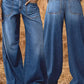 👖Nyhet – Het rea – 50 % rabatt🔥🥳Över 50 000 sålda!💥Jeans med hög midja och vida ben för damer