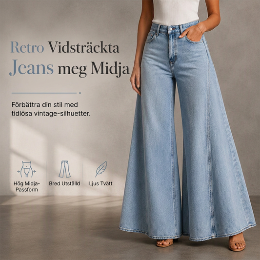 📢🎉50 % rabatt!!!🛍️✨Släppta, högmidjade jeans för damer