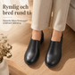🔥Retro-loafers i brittisk stil med halvklack för damer, stora storlekar, tjock klack, låga skor