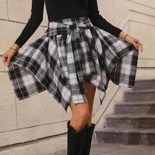 ✨ ETT ERBJUDANDE DU INTE FÅR MISSA 👗 Plisserad rutig damkjol med hög midja ✨ Klassisk stil, elegant snitt och bekvämlighet för vardagen