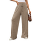 Damens ribbstickade vida byxor