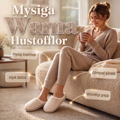 Mysiga vintertofflor för män och kvinnor