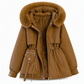 🔥Fri frakt✈️Vadderad parka för damer med imitationspäls – Varm, elegant och bekväm 🧥