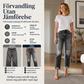 Kvinnors retro slitna jeans med revor