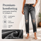 Kvinnors retro slitna jeans med revor