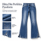 📢📢50 % rabatt!!! 🎉✨ Retro-jeans med hög midja för damer, i denim