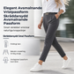 ✨ Elegant passform, flexibel komfort | Plisserade, avsmalnande byxor med dubbla ringar för damer