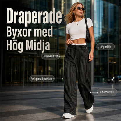 🔥Populär produkt !👖Dambyxor med hög midja och raka ben