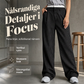 🔥Populär produkt !👖Dambyxor med hög midja och raka ben