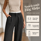 🔥Populär produkt !👖Dambyxor med hög midja och raka ben