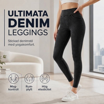 ✨ Specialerbjudande 👖 Dammjeans med hög midja – figurskapande passform för en smalare, smickrande look 🤎