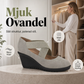 Kilskor för kvinnor – Eleganta, bekväma slip-in skor med mjuk stretch och stabilt kilstöd 👟✨