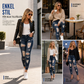 Kvinnors slitna skinny jeans med hög midja, distressed jeans med stretch