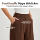 👖Damhögmidjade veckade bredbyxor