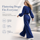 🛍️ Specialerbjudande ✨ 2-delat set för damer 👗 Crop-top med V-ringning & byxor med hög midja och vida ben – elegant passform och bekväm stil