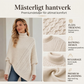 Ponchotröja i kabelstickning för damer