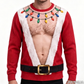 ❄️Herrars roliga jul-sweatshirt med 3D-tryck av muskler