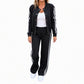 ✈️Fri frakt📢🎉50 % rabatt!!!🛍️✨Randigt, sportigt loungewear-set för damer