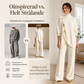 🛍️ Specialerbjudande ✨ Elegant set med damtröja med hög hals och byxor med vida ben – bekväm passform och elegant look