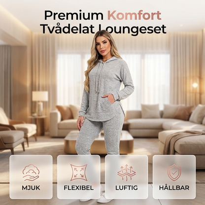 💪Kvinnors tvådelad avslappnad träningsoverall i enfärgad