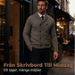 📢🎉50 % rabatt!!!🛍️✨Stickad kofta för herrar med sjalkrage och dubbelknappning
