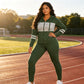 💥 Specialerbjudande ✨ Set med hoodie och byxor för damer – figursydd passform, bekvämt och sportigt-chict