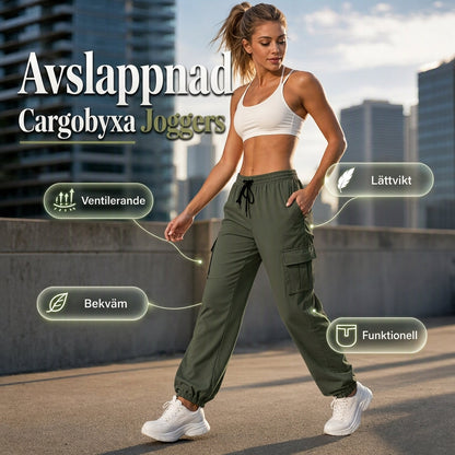 🔥Populär produkt! ✨Släppiga cargogympasbyxor för damer