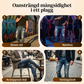 👖50 % RABATT!🔥Snygga, blekta skinny-jeans för män – Slim fit med avsmalnande passform, andningsbar bomull och trendiga slitna detaljer