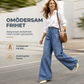 👖Damjeans med hög midja och vida ben