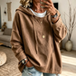 📢🎉50 % rabatt!!!🛍️✨Avslappnad jeanshoodie för damer