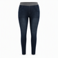 📢🎉50 % rabatt!!!🛍️✨Dammjeans med hög midja, dragkedja, slim fit, mörk tvätt och bred elastisk midja