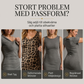 🔥50 % rabatt! 💃 Halvlång leopardmönstrad klänning med V-ringning i spets och lanternärmar – Elegant, smickrande och djärv 🐾