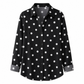 📢🎉50 % rabatt!!!🛍️✨Elegant fritidsblus för damer med långa ärmar och knäppning