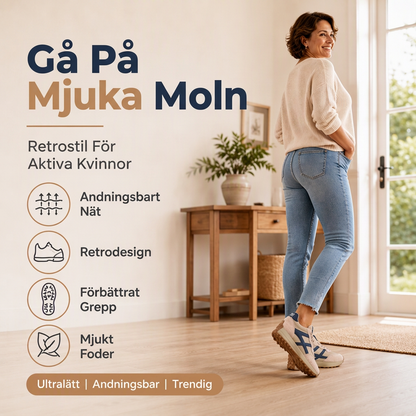 ⏰ Sista dagen på rean – 50 % RABATT ✨Lätta, avslappnade sneakers för damer med plattformssula