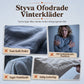 Varm Hoodie Dam – Mjuk Fleecefodrad Huvtröja med Vintage Tryck, Mysig Komfort & Vinterstil