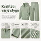 Fri frakt✈️Lösning för män: Halv-zip huvtröja med bredbyxor i avslappnad stil