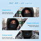 Tjock fodrad termisk mössa med plyschfoder och ansiktsmask