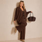✈️Fri frakt🏆 Bästsäljare — 3-delat stickat loungewear-set för damer ✨ ultramjukt stickat med bekväm passform för hemmet och avslappnade utflykter