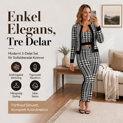 🛍️ Specialerbjudande — Damkofta, tubtop och byxor – 3-delat set ✨ mjukt tyg som går att kombinera på många olika sätt för vardagsstil