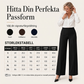 Casualbyxor med hög midja och vid ben för kvinnor