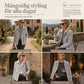 Klassiskt enfärgat ytterplagg – Strukturerad, mjuk och tidlös i ren bomull 🧥✨