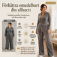 Chic sammetsjumpsuit med stående krage för kvinnor