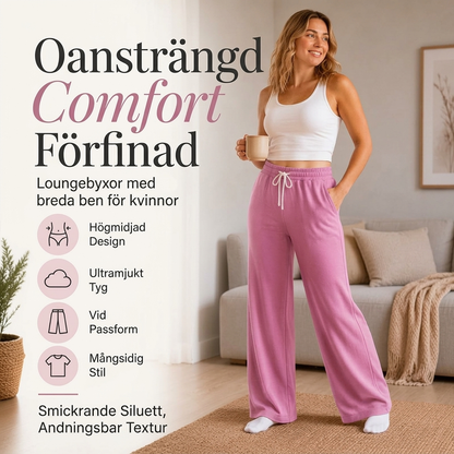 Casual vidbyxor med hög midja för kvinnor