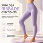 Högmidjade sömlösa ribbade yogabyxor – träningsleggings för gym och träning